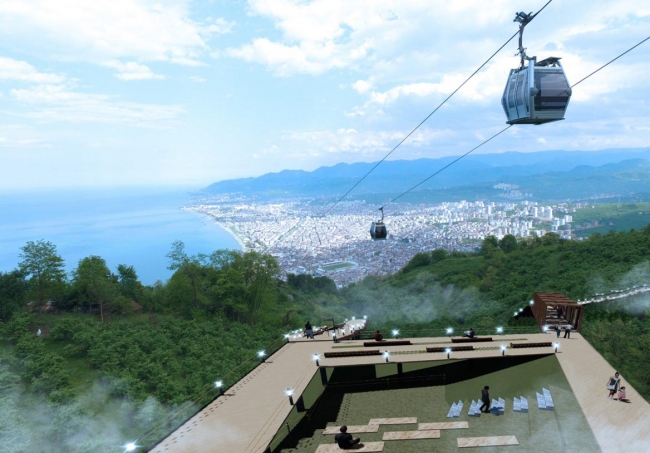 Ordu Boztepe'ye 12 bin 500 basamaklı merdiven